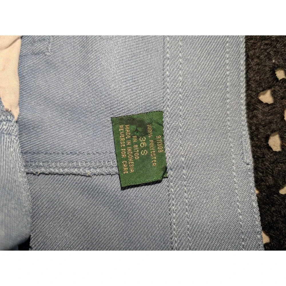 Vintage Scandia Woods Business Pants 1970s Polyester Blue Size‎ 35x25.5